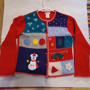 Disney Store Mickey Mouse Christmas Sweater Wool size Large